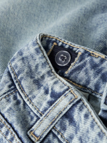 LMTD Denim Nederdele Bett Medium Blue Denim